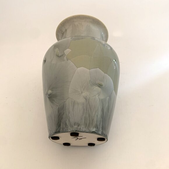 Duly Michell Crystalline Glaze Porcelain Vase Studio Art Pottery 7.75" Signed - Picture 9 of 12